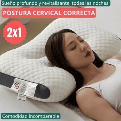 DELUXE ERGONOMIC PLUS Almohada Ortopedica 3d Con Alineación Cervical Perfecta- Promo 2x1