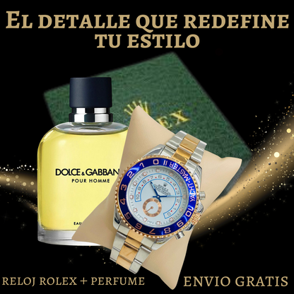 RELOJ ROLEX PARA CABALLERO + PERFUME PREMIUM GRATIS