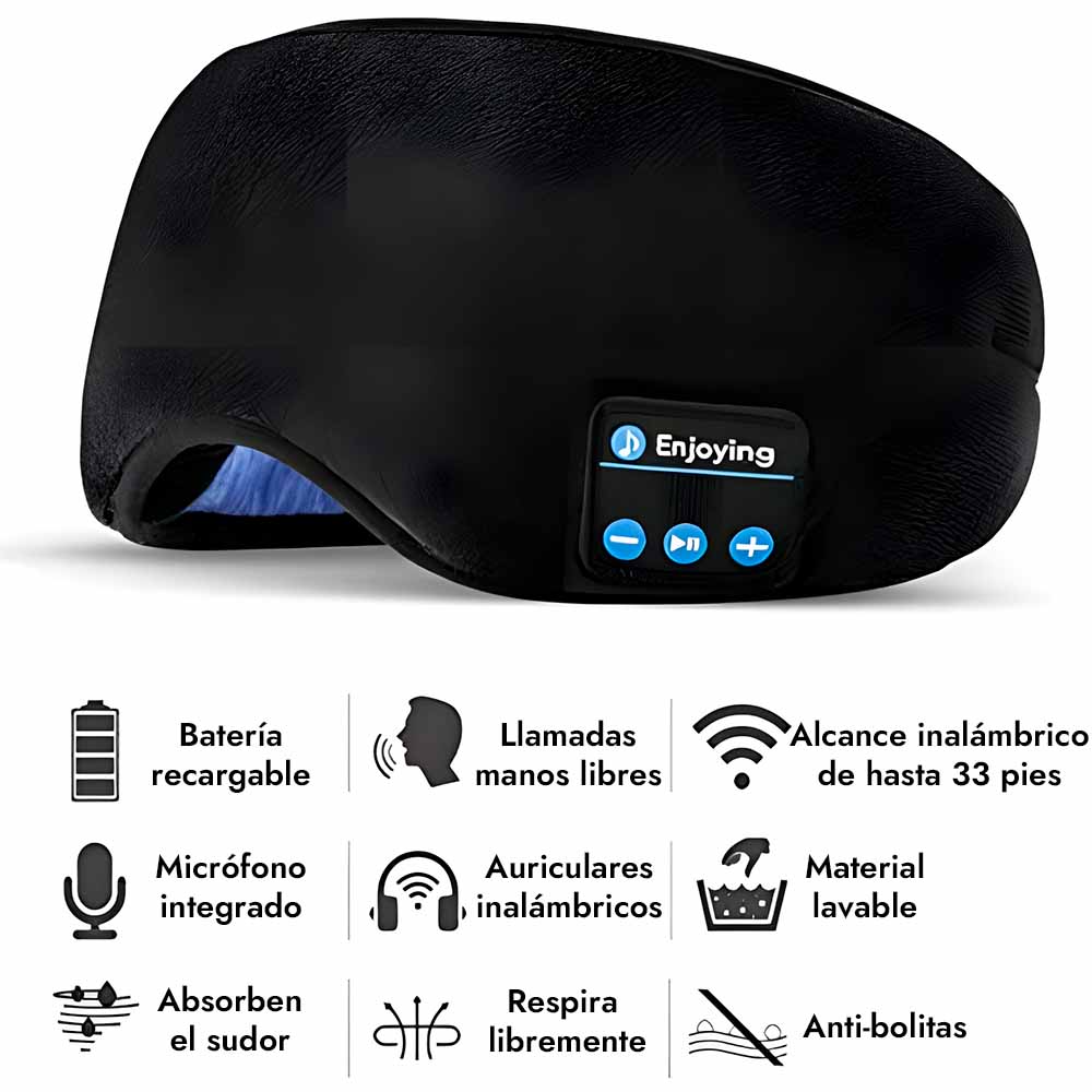 Snoozic™ Antifaz Bluetooth