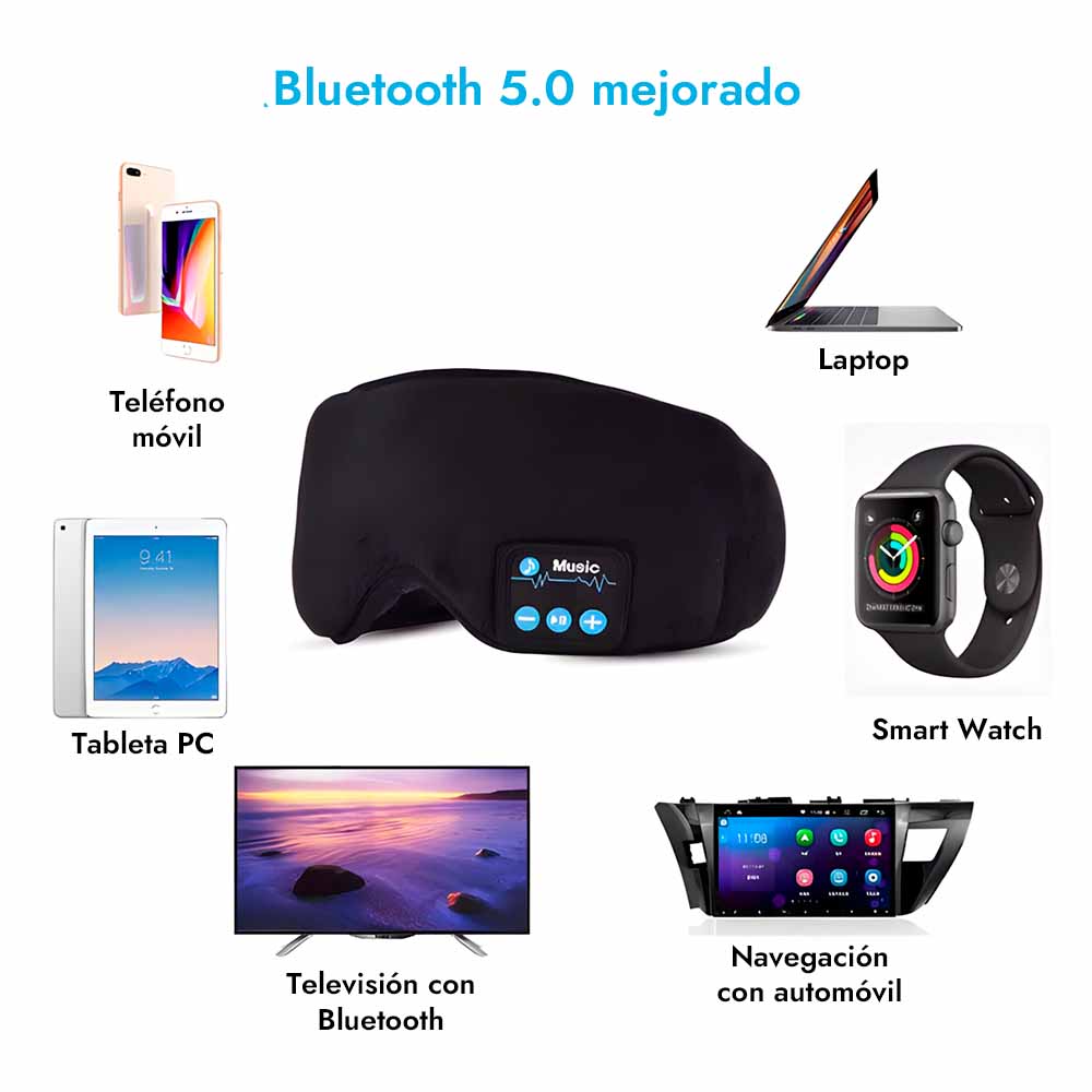 Snoozic™ Antifaz Bluetooth